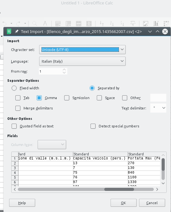 Esempio di import in LibreOffice Calc-432